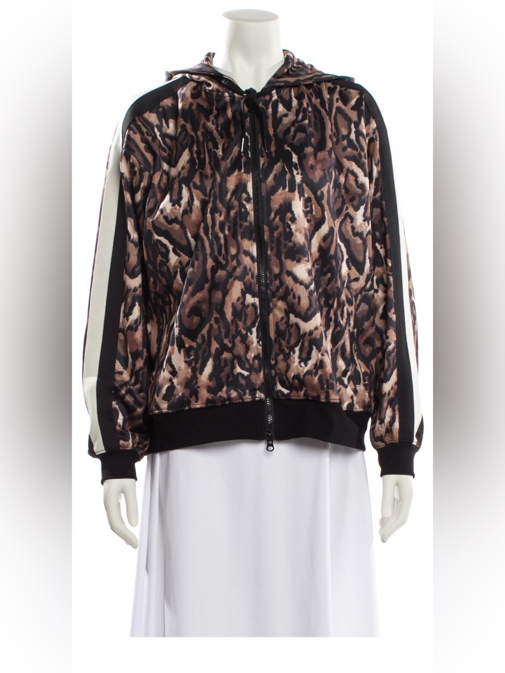 Pam & Gela Leopard-Print Bomber Jacket - Brown/Black